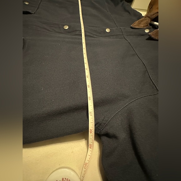 Duluth long fleece lined chore coat (navy) - Picture 5 of 5